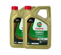 CASTROL Power 1 Ultimate 4T SAE 10W-40 Olio Moto, Api Sn, Jaso MA2, 2x4 Litro