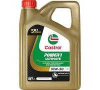 CASTROL Power 1 Ultimate 4T 10W-50 Olio Per Moto API SN, JASO MA2, 1x4 Litri
