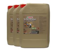 CASTROL Vecton Long Drain 10W-40 E7 OLIO MOTORE LKW Scania LDF-3, 3x20 Litri