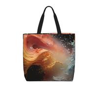 Casual Borsa Stoffa Shopper Liquid Collision Borsa Di Tela Con Tasca Interna Borsa Donna Per Scuola, Regali, Palestra, 40X50X15Cm