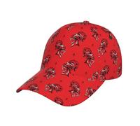 Casual cap Testa di Cavaliere Medievale con Elmo Rosso Freddo Cappello A Tesa Curva Traspirante Berretti da Baseball per attività Esterno Escursionismo