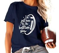 casual, casual, casual, stampa rugby, scollo rotondo, maglietta a maniche corte, design italiano, Blu marino, XXL