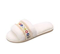 Casual Colore Scarpe Moda Donna Outdoor Traspirante SlippersWomen's pantofola Le mie pantofole per le donne, bianco, 38 EU
