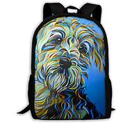 Casual Daypack Colorful Dog Blue Borse Da Scuola Multicolor Borsa Da Viaggio Per Idea Regalo, Escursionismo, Trekking, 42X32X14Cm