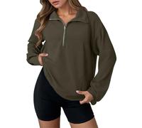 Casual Felpa Giacca E Moda Inverno Plus Size Top Con Cappuccio Lady Felpa, Verde, S