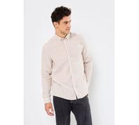 Casual Friday - CFDALLAS LS BD striped 100% linen shirt Beige - Abbigliamento M Beige
