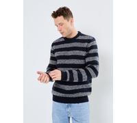 Casual Friday - CFKarl striped jaquard crew neck knit Blu - Abbigliamento XL Blu