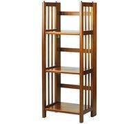 Casual Home Libreria pieghevole a 3 ripiani, larghezza 35,6 cm, rovere miele