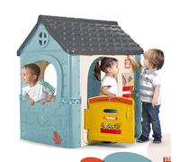 Casual House Casetta per Bambini con Porta Pieghevole Include Adesivi per