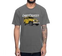 Casual Man FJ40 Land Cruiser T Shirt Man Popular Streetwear 100% Cotton Tee Shirt Summer Leisure Camiseta Grey XXL