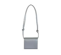 Casual Piccolo Quadrato Crossbody Borsa Per Le Donne PU Pelle Solidi Colori Borsa A Spalla Con Copertura Del Patto E Slot Carta Moda Semplice Titolare Della Borsa A Tracolla, argento