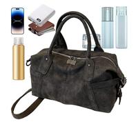 Casual Shoulder Bag - Sling Tote for Travel Convenience | PU Leather with Adjustable Strap, Large Capacity Organizer Design, Vintage Style Chest Pack for Commuting Shopping Airport Workday Carry