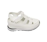 Casual Side Hollow Belt Adesivo Pendenza Fondo Scarpe Romane Estate Moda Signore Sandali Slide Sandali per le Donne Taglia 9, bianco, 4 UK 3X-Narrow