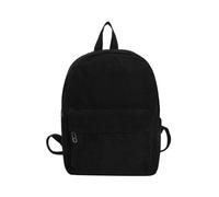 Casual Spalla Corduroy Zaino Studente Moda Borsa Donna Borsa a Tracolla Zaino per Ragazzi, Nero , Taglia unica