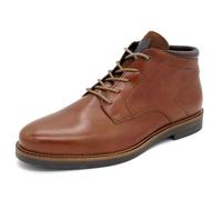 Casual Stivali Desert Boots in pelle con lacci stivali corti, marrone, 44 EU