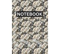 CASUAL STONES PATTERNS THEMED NOTEBOOK: Modern Earth-Inspired Featuring Relaxed Stone Pattern Theme Design Notepad Journal - 6 X 9 INCHES - 150 PAGES