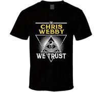 Casual T-Shirt in Chris Webby We Trust Hip Hop Artist Fan Black 3XL