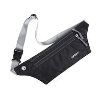 Casual Uomini Marsupio Nylon Petto Pack per le Donne Borse Telefono Tasca Cintura Running Borsa Sportiva Multifunzione Viaggio Borsa Petto, Nero , 5 pz