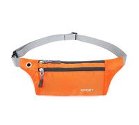 Casual Uomini Marsupio Nylon Petto Pack per le Donne Borse Telefono Tasca Cintura Running Borsa Sportiva Multifunzione Viaggio Borsa Petto, Arancione, 1 pezzo