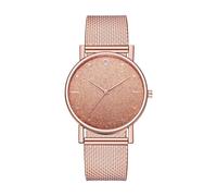 Casual Watch - Lega, 3,85 cm Wrist Clock Shimmer Band | Glitter Detail Waterproof Timepiece, Fashionable Bracelet Watch For Women, Teen Girls, Mothers, Girlfriends For Daily Wear, Business Trips, Oro