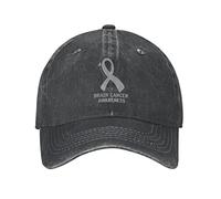 Casuale Visiera Baseball Brain Cancer Awareness Cappello Piatto con Visiera Cappellino da Baseball per Uomo Donna Esterna
