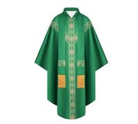 Casula sacerdote cattolico Chiesa Messa Vestment Vestment Casula Massa Girocollo Robe con Pastore