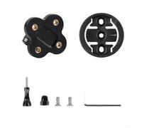 Caswynlife Adattatore di montaggio per fotocamera da bicicletta, per computer Garmin, supporto per bicicletta in ABS, converte il supporto GPS in staffa per fotocamera sportiva, accessorio da ciclismo