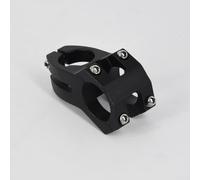 Caswynlife Attacco manubrio in lega di alluminio, lunghezza 45 mm, per forcella da 1-1/8", montagna CNC per manubrio di bicicletta da montagna con morsetto da 25,4 mm o 31,8 mm (nero, 25,4 x 45 mm)