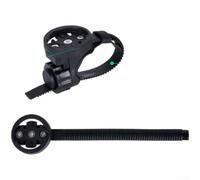 Caswynlife bsike Supporto per computer Garmin, per manubrio da ciclismo senza attrezzi, con morbida imbottitura Rubsbser, supporto multifunzione, per action camera e luci, bslack (C)