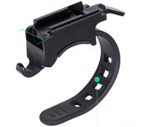 Caswynlife bsike Supporto per computer Garmin, senza attrezzi da manubrio da bicicletta, con morbida imbottitura Rubsbser, supporto multifunzione, per action camera e luci, bslack (A)