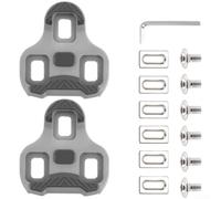 Caswynlife Compatibile con tacchetti in TPU per pedali per bici da strada, cuscinetti antiscivolo a 3 fori con galleggiante da 0/4,5/9 gradi, impugnature in nylon leggero per scarpe da ciclismo