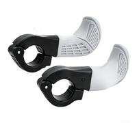 Caswynlife Estensioni per manubrio della bicicletta, impugnature ergonomiche da 22 mm con texture antiscivolo, PA630 in fibra per ciclismo tours, colore nero (grigio)
