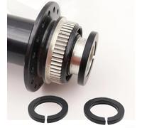 Caswynlife Estremità del mozzo in lega di alluminio per forcelle RockShox, copertura dell'asse passante da 15 mm, inserto anti-torsione, tappo di precisione per mozzo anteriore per mountain bike, nero