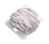 Caswynlife Filo fine da 3,5 mm in rayon ciniglia, per ninfe e bugger lanosi, per creare corpi soffici in vari colori, rotolo da 5 m (grigio)