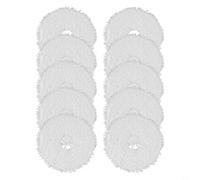 Caswynlife Kit di 4 panni in microfibra per mocio, morbidi cuscinetti di ricambio, adatti per aspirapolvere robotico, lavabili e di lunga durata, adatti ai bambini (confezione da 10)