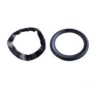 Caswynlife Kit per pneumatici e camera d'aria per bicicletta, 50,8 x 10,2 cm, valvola diritta in gomma resistente, antiscivolo, per Dirt Bike, Snowbike, fuoristrada, parti di ricambio nero