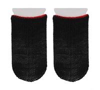 Caswynlife Manicotti per dita per videogiochi, in fibra di cotone super sottile e traspirante per una maggiore sensibilità al tatto e assorbimento del sudore, ideali per giocare con smartphone (rosso)