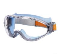 Caswynlife Occhiali di sicurezza completamente chiusi, anti-appannamento, antivento, con cinturino regolabile, per ciclismo, smerigliatura, lavoro, sport all'aria aperta (blu)