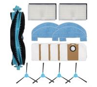 Caswynlife Robot aspirapolvere parti di ricambio per Ultenic per T20 Pro, per T10 Lite, per HONOR S3 R3, filtro HEPA, spazzola laterale principale, panno mocio, kit sacchetto polvere (A)