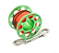 Caswynlife Scuba Diving Spool Reel in lega di alluminio per mulinello per | Immersione in caverna, linea guida di penetrazione del relitto con per gancio smb, attrezzatura subacquea tecnica