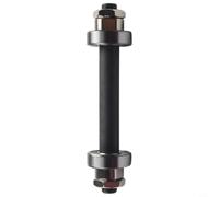 Caswynlife Set di assi per bicicletta, anteriore e posteriore, 108 mm e 145 mm, albero cavo in acciaio con sgancio rapido, per mozzo MTB, parti del ciclo di manutenzione del Regno Unito (anteriore)