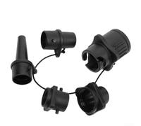 Caswynlife Set di valvole adattatori per pompa gonfiabile, per paddle board, barca, materasso ad aria, compatibile con la maggior parte delle pompe elettriche, nero