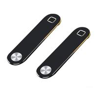 Caswynlife Supporto magnetico per telefono, supporto laterale regolabile, staffa a clip salvaspazio per schermo del computer portatile, compatibile con la maggior parte degli smartphone (nero)