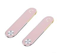 Caswynlife Supporto magnetico per telefono, supporto laterale regolabile, staffa a clip salvaspazio per schermo del computer portatile, compatibile con la maggior parte degli smartphone (oro rosa)