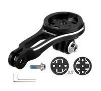 Caswynlife Supporto per cronometro per bicicletta, in lega di alluminio, compatibile con, supporto stabile per computer da bicicletta, supporto con 3 basi per tracciamento dei dati, nero (01)