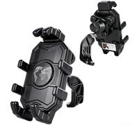 Caswynlife Supporto per telefono antiurto per bici con impugnature per polpo, supporto per manubrio con rotazione a 360 gradi, per ciclismo su strada in montagna, funzionamento con una sola mano