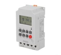 Caswynlife TM630S-2 - Regolatore timer digitale per microcomputer LCD, 24H/7D programmabile AC220V con 16 impostazioni on/off, interruttore relè 30A 250V per lampione, insegna al neon, scaldabagno
