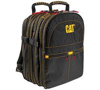 CAT 17-Inch Pro Tool Back Pack, 51 Pockets for Tool Storage and Organization, Premium 1680D Water-Resistant Poliestere Weave, Padded Shoulder and Waist Support - 240052