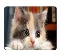 CAT-3 Pad - Tappetino da gioco antiscivolo con immagine di gatto, per PC, laptop, MacBook, superficie liscia, facile da pulire