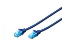 CAT 5e U-UTP patch cord, Cu, PVC AWG 26/7, length 5 m, color blue
